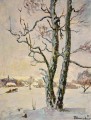 WINTER LANDSCAPE BIRCH TREES Petrovich Konchalovsky paysage de neige